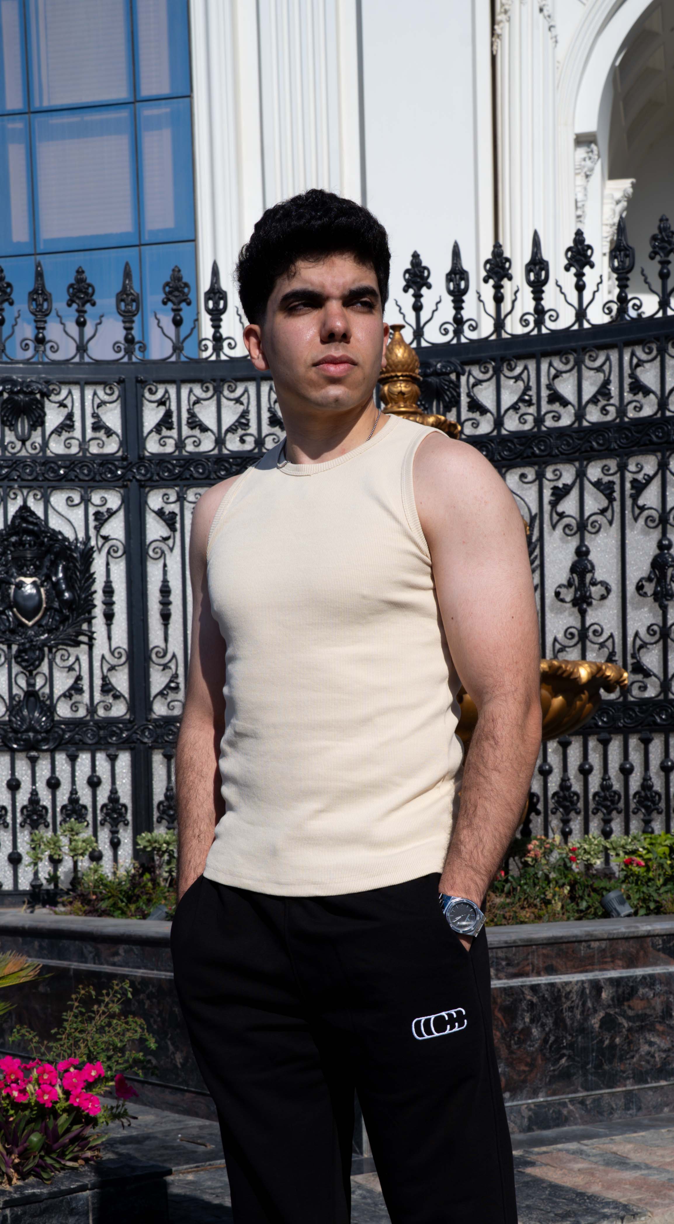 Beige Tank Top